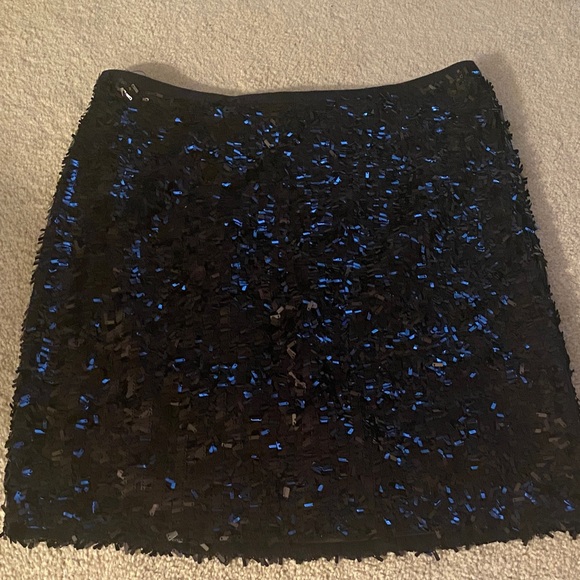 Ann Taylor Dresses & Skirts - Ann Taylor NWT black sequined lined skirt size 8